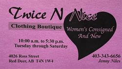 Twice N Nice, Red Deer, AB opening hours