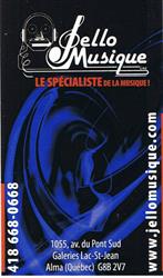 Jello Musique, Alma, QC opening hours