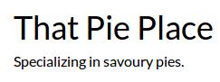 That Pie Place, Oakville, ON opening hours