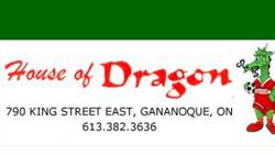 House Of Dragon, Gananoque, ON opening hours