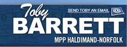 Barrett Toby Mpp, Simcoe, ON opening hours