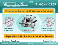 Atelier Du Pc Enr, Saint-Laurent, QC opening hours