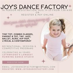 Joys Dance Factory, Lethbridge, AB opening hours