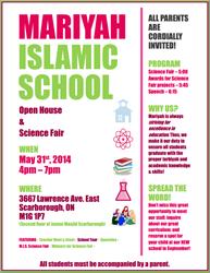Mariyah Islamic School in Scarborough, ON (Wexford - Maryvale) - Opening Hours