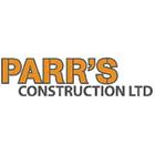 Parr's Construction Ltd, Port Hardy, BC opening hours