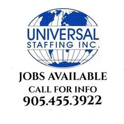 Universal Staffing Incorporated, Brampton, ON opening hours