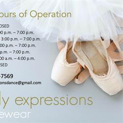 Body Expression Dancewear, Rothesay, NB opening hours