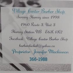 Village Center Barber Shop, Harvey Station, NB opening hours