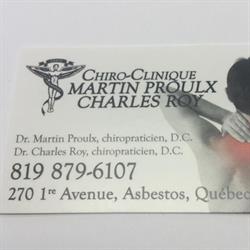 Chiro-Clinique Martin Proulx, Asbestos, QC opening hours