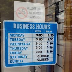 Victoria Compounding Pharmacy, opening hours