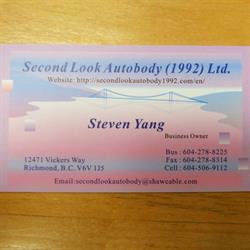 Second Look Autobody (1992) Ltd, Richmond, BC opening hours