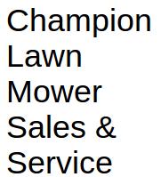 Champion Lawn Mower Sales & Service in Vancouver, BC (Mount Pleasant) - Opening Hours