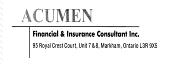 Acumen Financial & Insurance Consultants, Markham, ON opening hours