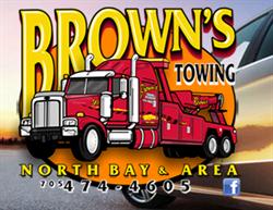 Browns Towing, North Bay, ON opening hours