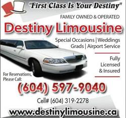 Destiny Limousine Ltd, Surrey, BC opening hours