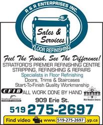 R & r Enterprises, Stratford, ON opening hours