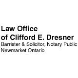 Dresner Clifford E, Newmarket, ON opening hours