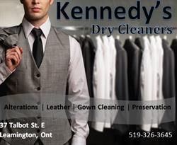 Kennedys Cleaners, Leamington, ON opening hours