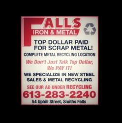 Falls Iron & Metal, Smiths Falls, ON opening hours