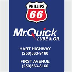 Mr Quick Lube & Oil, Prince George, BC opening hours