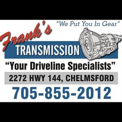 Franks Transmission, Chelmsford, ON opening hours