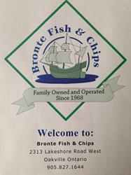 Bronte Fish & Chips, Oakville, ON opening hours