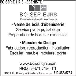 Boiserie J R S - Ebéniste, Sherbrooke, QC opening hours