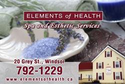Elements Of Health SPA, Windsor, NS opening hours