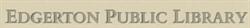 Edgerton Public Library, opening hours
