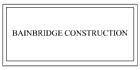 Bainbridge Construction, North Bay, ON opening hours