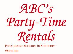 A b C Party-Time Rentals, Kitchener, ON opening hours