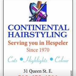 Continental Hair Styling, Cambridge, ON opening hours
