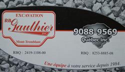 Excavation r b Gauthier Incorporated, Mont-Tremblant, QC opening hours