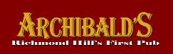 Archibalds Neighbourhood Pub, Richmond Hill, ON opening hours