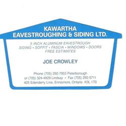 Kawartha Eavestroughing And Siding Ltd, Ennismore, ON opening hours