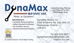 Dynamax Motors Inc, Mississauga, ON opening hours