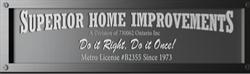 Superior Home Improvements, Scarborough, ON opening hours