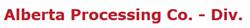 Alberta Processing Co. - Div., Calgary, AB opening hours