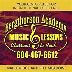 Music Bergthorson Academy of Musical Arts, Maple Ridge, BC opening hours