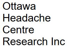 Ottawa Headache Centre Research Inc, Nepean, ON opening hours