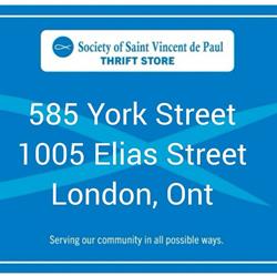 Society Of St Vincent De Paul Store in London, ON (Central London) - Opening Hours
