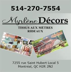 Myrlene Decors in Montréal, QC (La Petite-Patrie) - Opening Hours