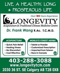 Longevity Acupuncture & Traditional Chinese Medicine in Calgary, AB (Forest Lawn - Forest Heights) - Opening Hours