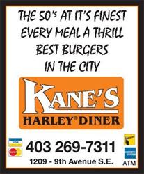 Kane's Harley Diner in Calgary, AB (Inglewood) - Opening Hours