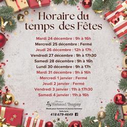 Boutique Normand Tanguay, Saint-Félicien, QC opening hours