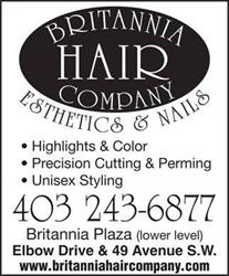 Britannia Hair Company & Esthetics Ltd in Calgary, AB (Britannia) - Opening Hours