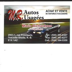 M r Autos Usagees, Tracadie-Sheila, NB opening hours