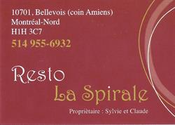 Resto La Spirale, Montréal-Nord, QC opening hours