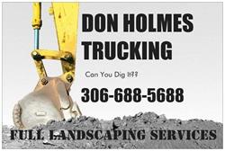 Holmes Don Trucking, Creighton, SK opening hours