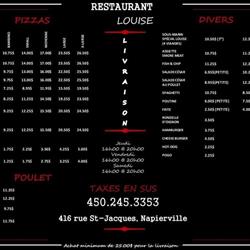 Restaurant Louise, Napierville, QC opening hours